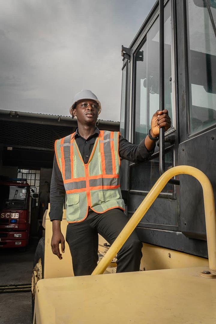 Cecil Charles Thompson on a client site visit